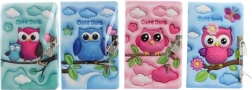 Carnet chouette avec serrure sécurisée