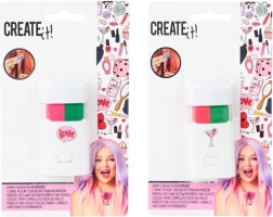 Craies pour cheveux Snails flamingo – vert et rose, 2 pcs