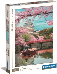Puzzle Château de Himeji au printemps 1000 pièces
