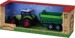 Tracteur en plastique avec sons et lumières avec remorque – Ma petite ferme