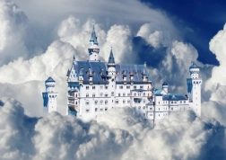 Bluebird puzzle château de Neuschwanstein dans les nuages, 500 pièces