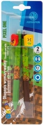 Stylos effaçables ASTRA Pixel One, 2 pcs (assortiment de couleurs)