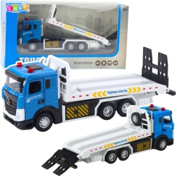 Camion de remorquage de transport avec plateau mobile, lumières et sons