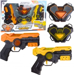 Set laser tag pour enfants – 2 pistolets et 2 cibles à infrarouge avec lumières et sons