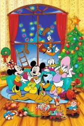 Puzzle Disney Mickey Mouse et ses amis Noël 600 pièces