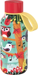 Gourde isotherme en acier inoxydable Quokka Kids Solid Birds avec anse 330 ml