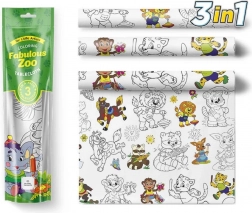 Nappes à colorier Pexi - Zoo sensationnel