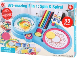 Set créatif de dessin et spin-art pour enfants