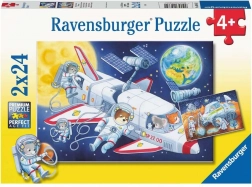 Puzzle voyage dans l’espace 2×24 pièces RAVENSBURGER