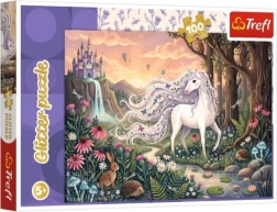 Puzzle pour enfants Glitter Tęczowy blask licorne 100 pièces - 1 pièce