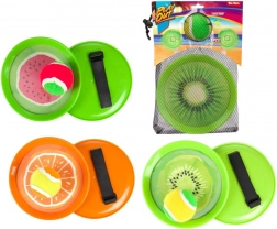 jeu de capture avec balle à scratch fruits 18 cm, 3 modèles