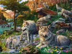 Ravensburger Loups de printemps puzzle 1500 pièces