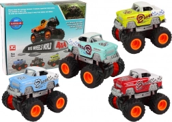 petite voiture monster truck 4x4 à grandes roues – assortiment de couleurs
