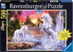 Puzzle Ravensburger Licornes au Bord de la Rivière 500 pièces