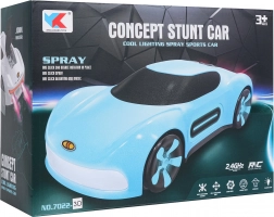Voiture RC pour enfants avec effet fumée et commande par montre – bleu