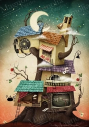 Puzzle Maison dans l’arbre 1000 pièces MAGNOLIA