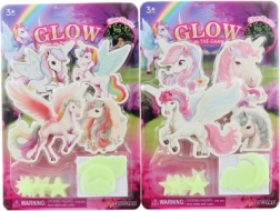 Licornes autocollantes lumineuses pour mur