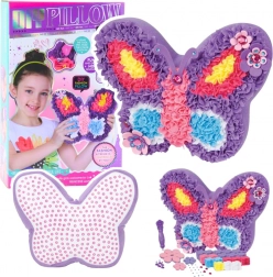 Kit créatif DIY – coussin papillon sans couture, violet