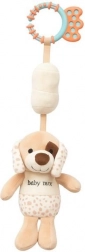 Jouet en peluche éducatif musical avec clip BABY MIX chien marron