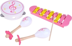 Ensemble d’instruments de musique en bois pour enfants – xylophone, tambourin et maracas