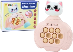 Jeu Pop-It Chaton Rose Console Tactile Compétence Pad Vibrations Sensorielles