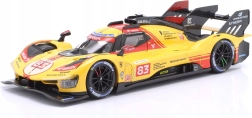 bburago ferrari 499p lmh 1:24 jaune nr. 83 – 24h le mans 2024