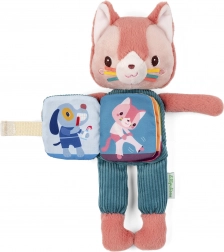 Lilliputiens chaton en peluche Jeanne avec livre de contes