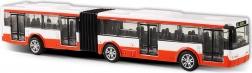 autobus articulé en métal rouge 18 cm