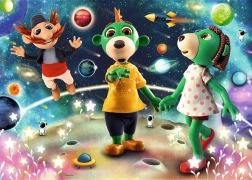 Puzzle scintillants Treflíci : Parmi les étoiles