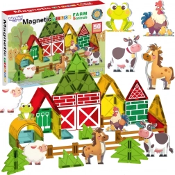 Jeu de construction magnétique 7,5 cm ferme 30 pièces Woopie