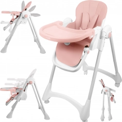Chaise haute Deli rose