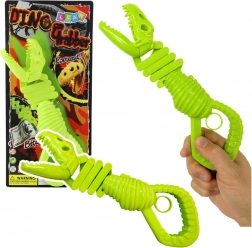 Squelette de dinosaure mordant – pince verte