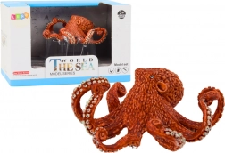 Figurine pieuvre géante orange 10 cm