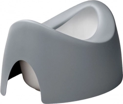 Pot de nuit ergonomique enfant, réversible avec bec verseur Teggi, gris