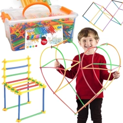Kit de construction Woopie en pailles colorées – 1200 pièces