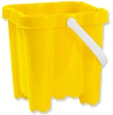 Androni seau château avec 4 tours 16 cm – jaune