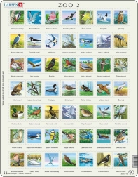 LARSEN puzzle oiseaux – puzzle éducatif encadré 49 pièces
