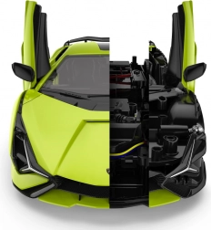Lamborghini Sian vert modèle 1:18 de Rastar - voiture radiocommandée avec body kit