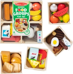 Ensemble alimentaire en bois FOOD GROUPS 25 pcs
