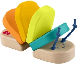 Fisher‑Price chenille en bois à cliquetis