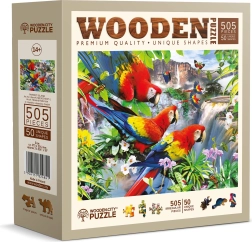 Puzzle en bois Île des perroquets 505 pièces WOODEN CITY