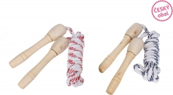 Corde à sauter en bois 2,2 m