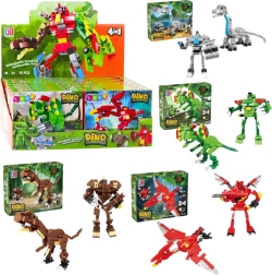 Jeu de construction dinosaure et robot 2-en-1, 50–70 pièces, assortiment de modèles