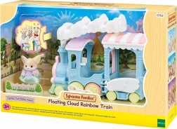 Petit train coloré SYLVANIAN FAMILIES avec figurine de renardeau du désert