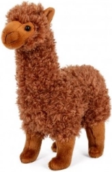 Lama Alpaga en peluche 30 cm Marron