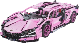 Maquette de voiture de sport rose de 1280 pièces