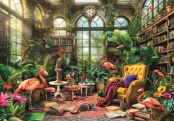 Puzzle Bibliothèque sous Verrière 1000 pièces