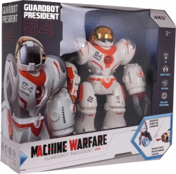 Robot multifonction blanc et orange télécommandé