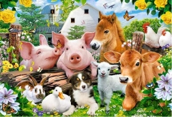 Puzzle maxi pour enfants – FARM FRIENDS, 40 pièces, CASTORLAND