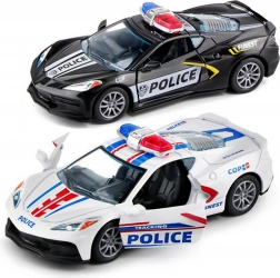 Voiture de police en métal 12 cm